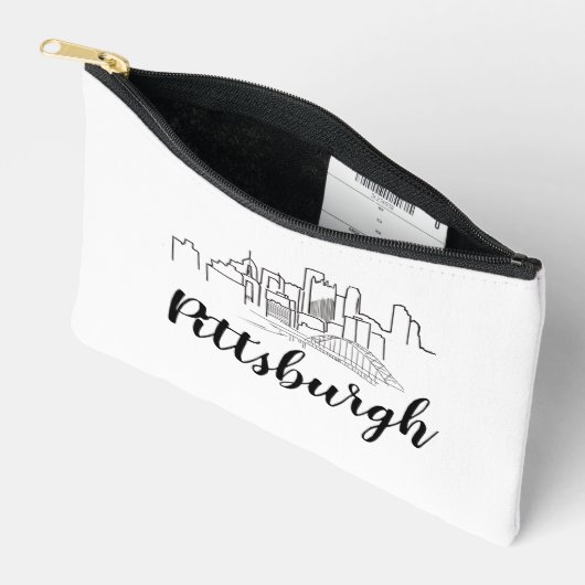 Pittsburgh Skyline Illustration Art Etui (Open)