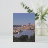 Pittsburgh Skyline in Dusk Briefkaart (Staand voorkant)