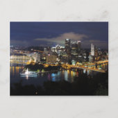 Pittsburgh Skyline in Dusk Briefkaart (Voorkant)