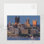 Pittsburgh Skyline in Dusk Briefkaart (Voorkant / Achterkant)