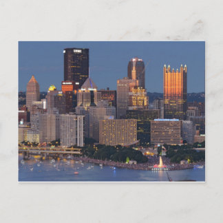 Pittsburgh Skyline in Dusk Briefkaart