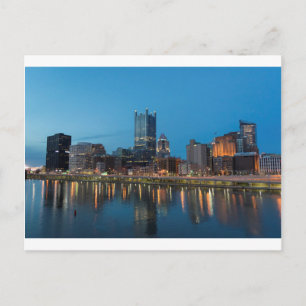 Pittsburgh Skyline in Dusk Briefkaart