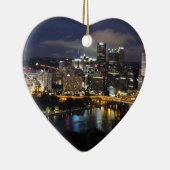 Pittsburgh Skyline in Dusk Keramisch Ornament (Rechts)
