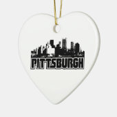 Pittsburgh Skyline Keramisch Ornament (Links)
