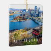 Pittsburgh Skyline Keramisch Ornament (Rechts)