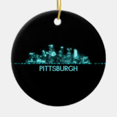 Pittsburgh Skyline Keramisch Ornament (Voorkant)