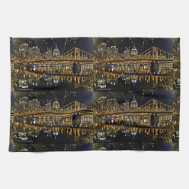PITTSBURGH SKYLINE KITCHEN TOWEL TERRIBLE THEEDOEK