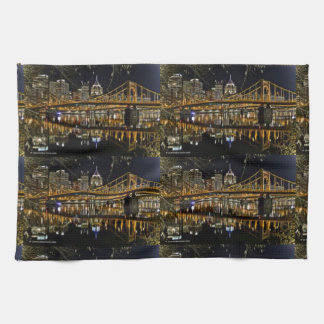 PITTSBURGH SKYLINE KITCHEN TOWEL TERRIBLE THEEDOEK