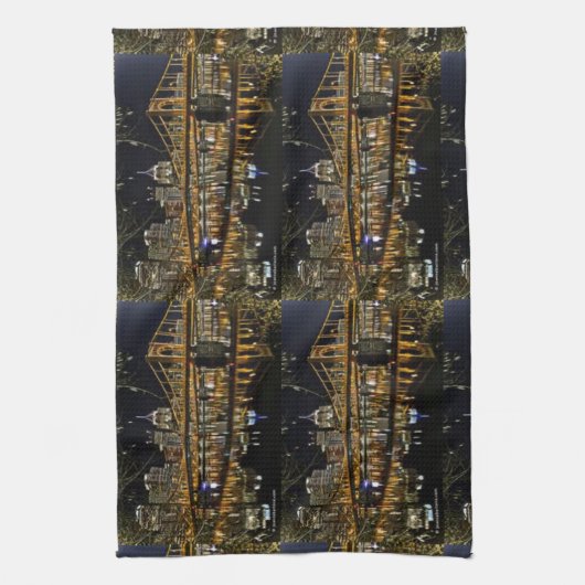 PITTSBURGH SKYLINE KITCHEN TOWEL TERRIBLE THEEDOEK (Verticaal)