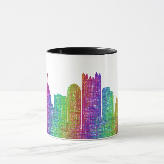 Pittsburgh skyline koffiemok (Midden)