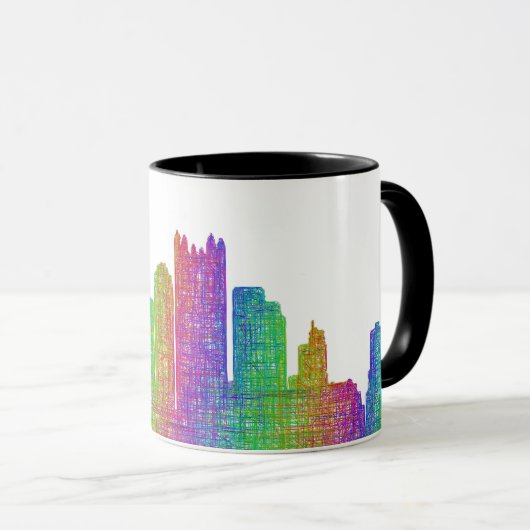 Pittsburgh skyline koffiemok (Voorkant rechts)