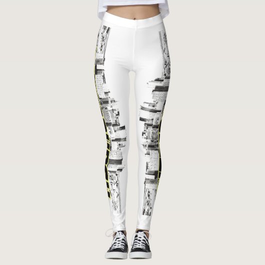 Pittsburgh Skyline Leggings (Voorkant)