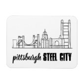 Pittsburgh Skyline Magneet (Horizontaal)