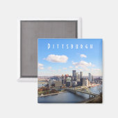 Pittsburgh Skyline Magneet (Voorkant / Achterkant)
