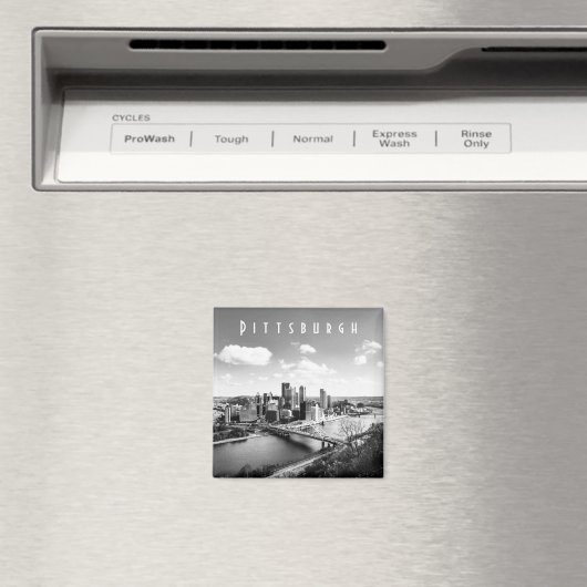 Pittsburgh Skyline Magneet (Insitu (Vaatwasser))