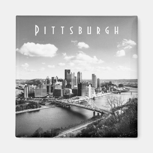 Pittsburgh Skyline Magneet (Voorkant)