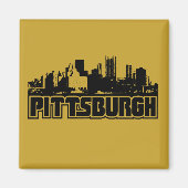 Pittsburgh Skyline Magneet (Voorkant)