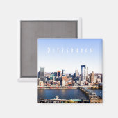 Pittsburgh Skyline Magnet (Voorkant / Achterkant)