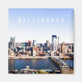 Pittsburgh Skyline Magnet (Voorkant)