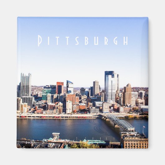 Pittsburgh Skyline Magnet (Voorkant)