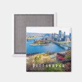 Pittsburgh Skyline Magnet (Voorkant / Achterkant)