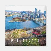 Pittsburgh Skyline Magnet (Voorkant)