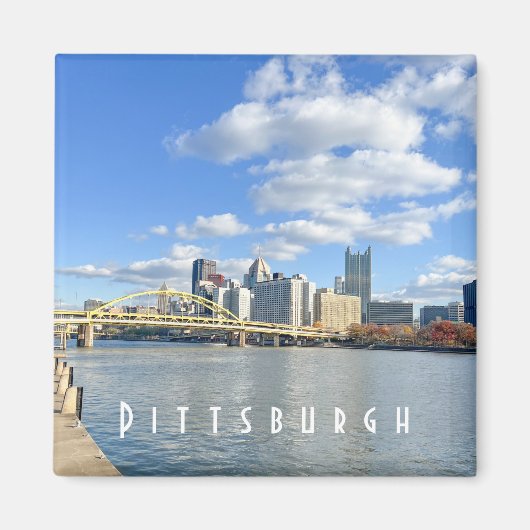 Pittsburgh Skyline Magnet (Voorkant)