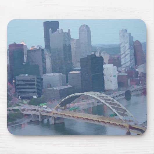 Pittsburgh Skyline Muismat (Voorkant)