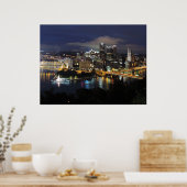 Pittsburgh Skyline op het Poster Dusk (Keuken)