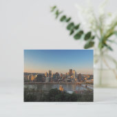 Pittsburgh Skyline op Sunset Briefkaart (Staand voorkant)