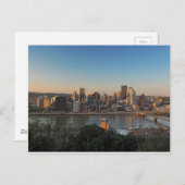 Pittsburgh Skyline op Sunset Briefkaart (Voorkant / Achterkant)