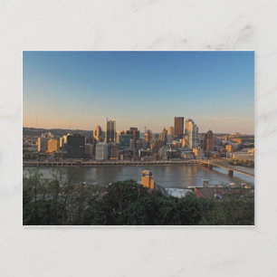 Pittsburgh Skyline op Sunset Briefkaart