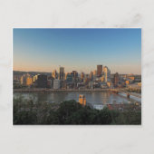 Pittsburgh Skyline op Sunset Briefkaart (Voorkant)
