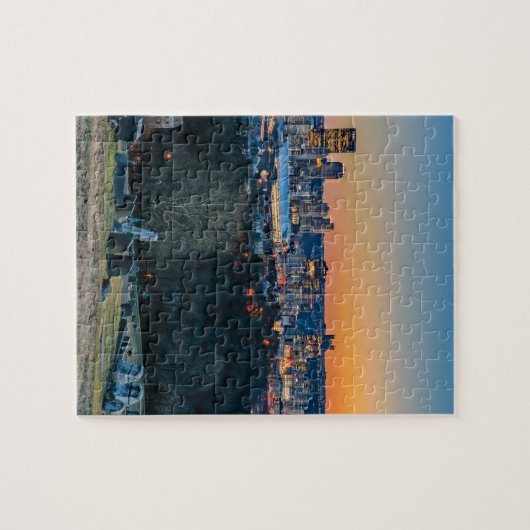 Pittsburgh Skyline op Sunset Legpuzzel (Horizontaal)