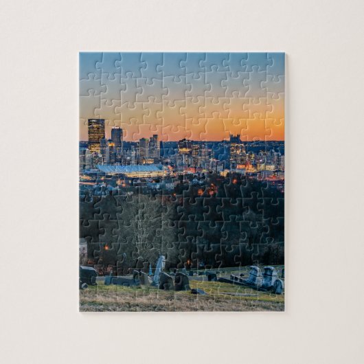 Pittsburgh Skyline op Sunset Legpuzzel (Verticaal)