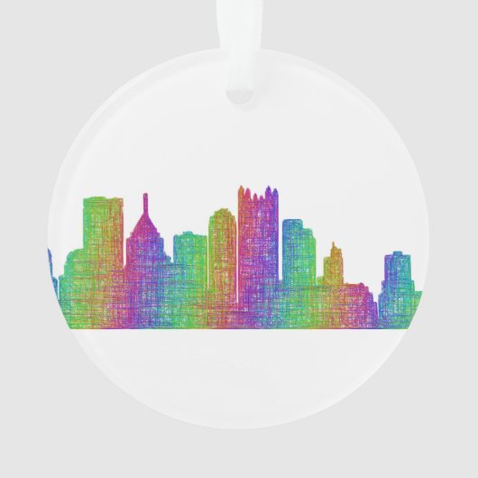 Pittsburgh skyline ornament (achterkant)