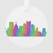 Pittsburgh skyline ornament (voorkant)