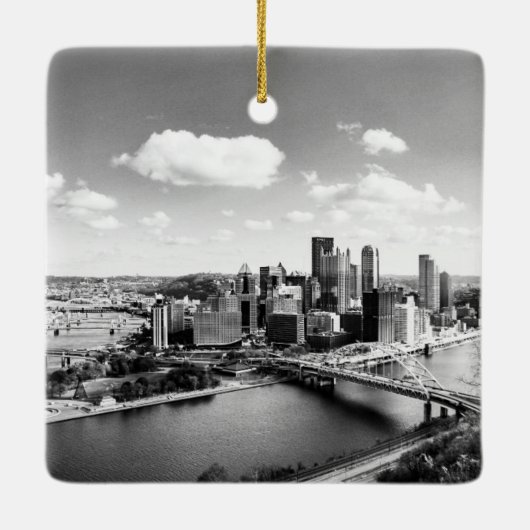 Pittsburgh Skyline Ornament (Achterkant)
