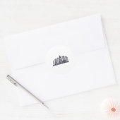Pittsburgh Skyline Ronde Sticker (Envelop)