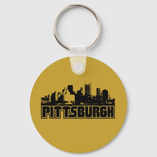 Pittsburgh Skyline Sleutelhanger (Voorkant)