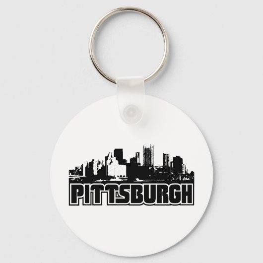 Pittsburgh Skyline Sleutelhanger (Voorkant)