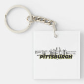 Pittsburgh Skyline Sleutelhanger (voorkant)