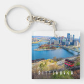 Pittsburgh Skyline Sleutelhanger (voorkant)
