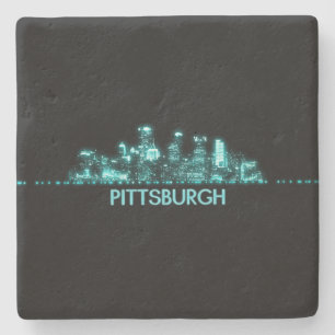 Pittsburgh Skyline Stenen Onderzetter