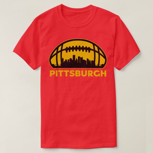 Pittsburgh Skyline T-shirt (Design voorkant)