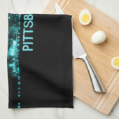 Pittsburgh Skyline Theedoek (Quarter Fold)