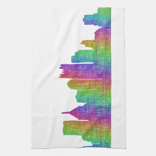 Pittsburgh skyline theedoek (Verticaal)