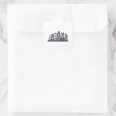 Pittsburgh Skyline Vierkante Sticker (Tas)