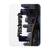 Pittsburgh Skyline w / Pittsburgh in de Sky Magnet Magneet (Verticaal)