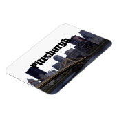 Pittsburgh Skyline w / Pittsburgh in de Sky Magnet Magneet (Linkerzijde)